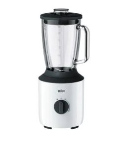 800W, BLANC, COUPE EN VERRE RÉSISTANT À LA CHALEUR DE 1,5L, IMPULSIONS À VITESSE